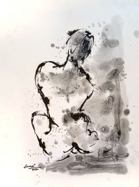 Wasi Haider, 15 x 21 inch, Oil On Paper, Figurative Painting, AC-WH-051